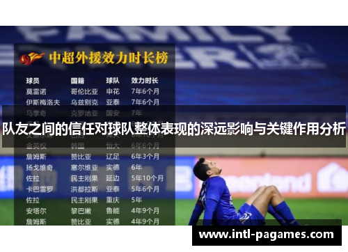 队友之间的信任对球队整体表现的深远影响与关键作用分析